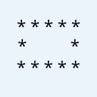 hollow rectangle pattern program in C