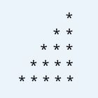 right half pyramid program quescol