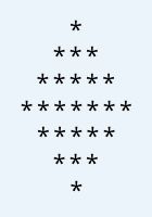 solid diamond using star program in c