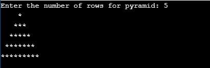 Full Pyramid Pattern in c