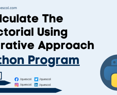 Calculate The Factorial Using Iterative Approach in python