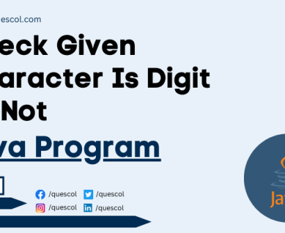 Check Given Character Is Digit Or Not in java