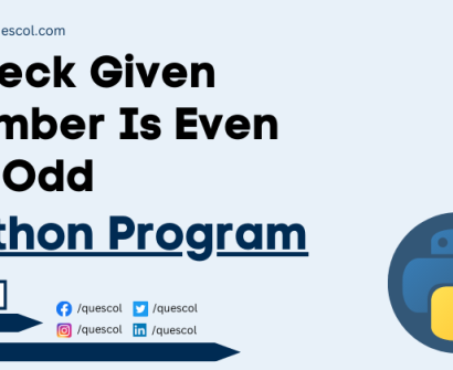 Check Given Number Is Even Or Odd in python