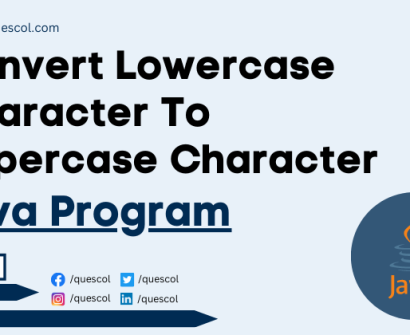 Convert Lowercase Character To Uppercase Character in java