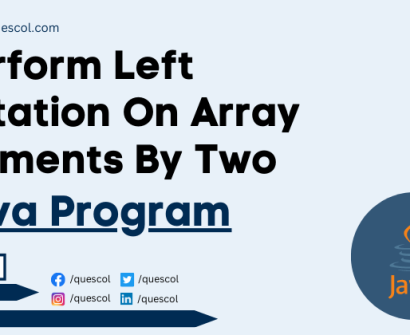 Perform Left Rotation On Array Elements By Two in java