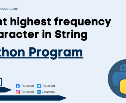 Print highest frequency Character in String in Python