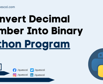 python program to Convert Decimal Number Into Binary