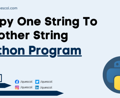 python program to Copy One String To Another String