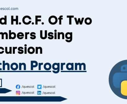 python program to Find H.C.F. Of Two Numbers Using Recursion