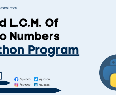 python program to Find L.C.M. Of Two Numbers