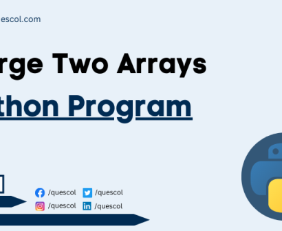 python program to Merge Two Arrays